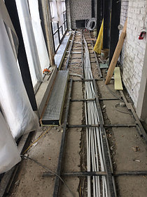 Монтаж напольных конвекторов отопления 4