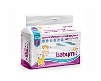 Пеленка впитывающая одноразовая 60*60 см BABYMIL №30