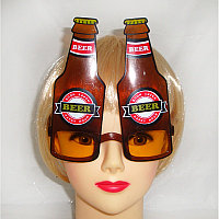 Карнавальные очки Beer коричневые