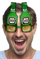 Карнавальные очки Beer зеленые