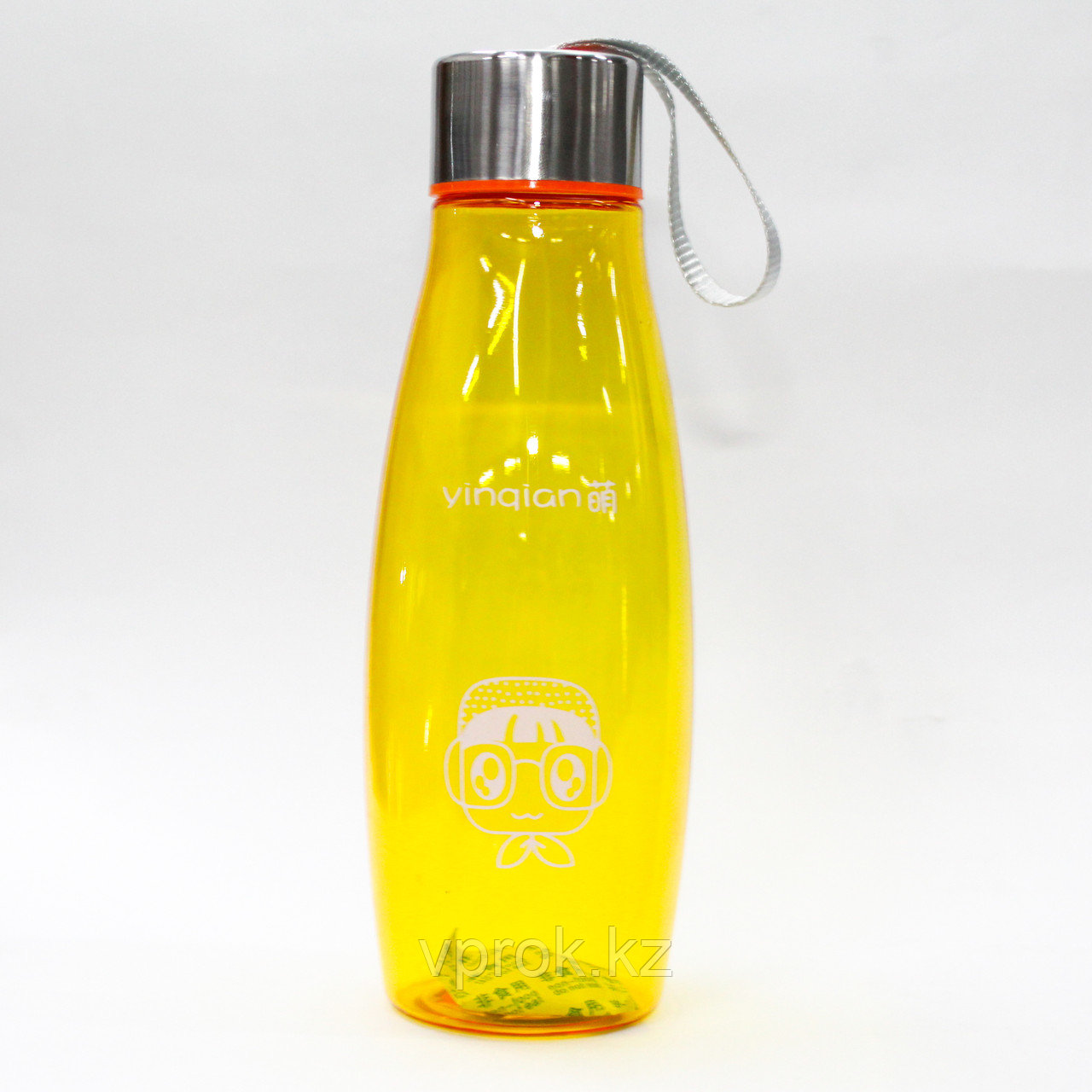 Эко бутылка для воды, 0,5 л, оранжевая - фото 1 - id-p47716494