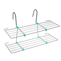Складная сушилка для вещей с креплением 65х34 двухярусная
