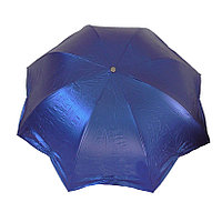 Механический складной зонт "антиветер" с чехлом, синий перламутр
