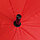 Полуавтоматический зонт-трость с деревянной ручкой, красный, фото 2