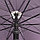 Полуавтоматический зонт-трость с деревянной ручкой, фиолетовый, фото 3