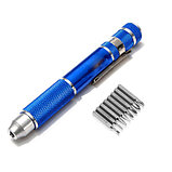 Мультитул-ручка с набором прецизионных отвёрток 8 в 1 (Синий), фото 3