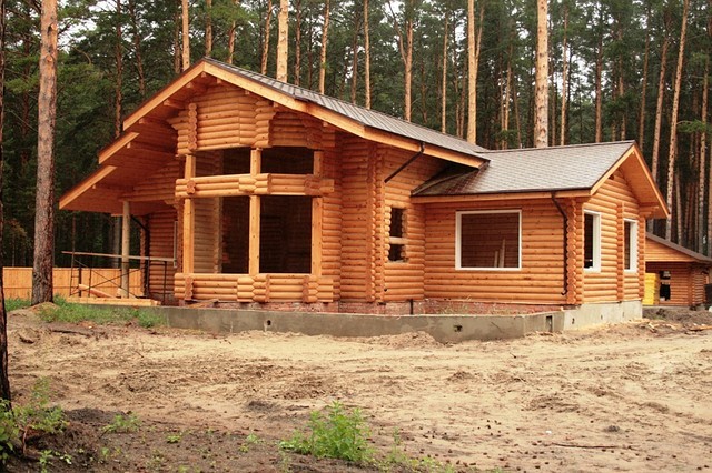 Деревянный дом в Казахстане