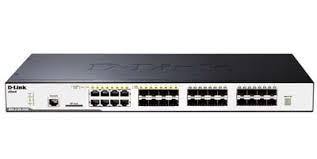 DGS-3120-24SC/B1ARI Управляемый коммутатор 3 уровня с 20 портами 10/100/1000Base-T SFP, 4 комбо-портами