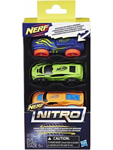 Игрушка Hasbro Nerf Nitro машинки 3 шт