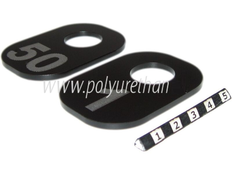 Комплект номерков пластиковых черных (Номера 1-50) - фото 1 - id-p47753700