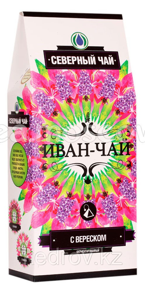 "Северный чай" Иван-чай ферментированный с вереском, 30гр, пирамидка, 15 шт