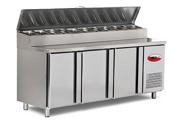 Холодильный стол для пиццы и салатов 3 дверный  EMPERO