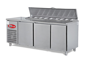 Холодильный стол для пиццы и салатов 3 дверный  EMPERO