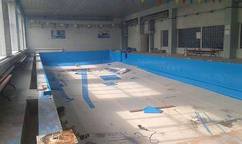 Монтаж бассейна ПВХ мембраной "Декопран", Олимпийский бассейн 5