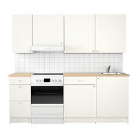 Кухня КНОКСХУЛЬТ белый 220x61x220 см ИКЕА, IKEA 691.841.87 Кухня КНОКСХУЛЬТ белый 220x61x220 см ИКЕА, IKEA
