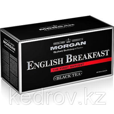 "MORGAN" чай черный байховый "Английский завтрак" в пакетиках 2гр*25пак, высший сорт