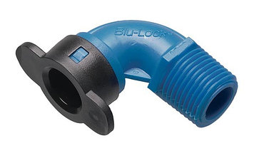 Blu-lock Отвод 90 градусов для флекси трубы с переходом на 1/2 н.р.