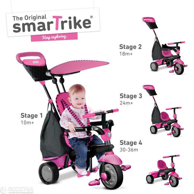 Smart trike 5 cheap in 1 pink