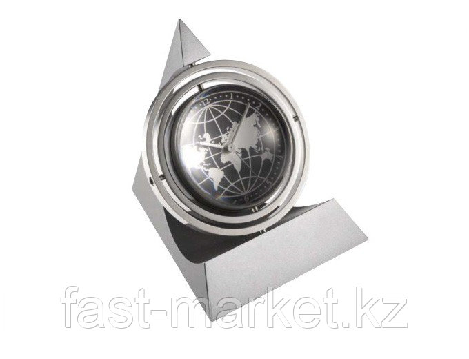 Настольный металлический сувенир с часами "Pyramid Gyro Mag Globe"