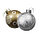 Набор из двух шаров с серебряным орнаментом, фото 3