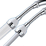 Аэратор смеситель на гибком шланге белый, фото 2