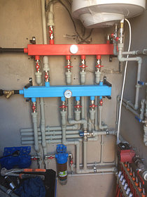 Монтаж системы отопления водоснабжения и канализации дом 250м2  "под ключ" п.ГРЭСС 16