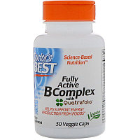 Doctor's Best, Высоко активный комплекс витаминов группы B, 30 капсул в растительной оболочке.