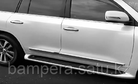 Пороги "OEM Style" (пластик) для Lexus LX570 - фото 1 - id-p35581687