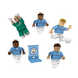 Набор из 5 коллекционных минифигурок Футбольного клуба Манчестер Сити (Manchester City)