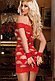 Красное бесшовное стрейч-платье , фото 2