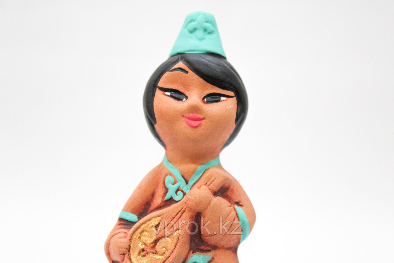 Статуэтка глиняная "Девушка Инкар с домброй", 13 см - фото 3 - id-p47824772