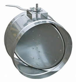 Заслонка воздушная унифицированная с ручным управлением (круглая)  диаметр 200 мм