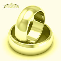 Кольцо обручальное "Итальянское золото" позолота