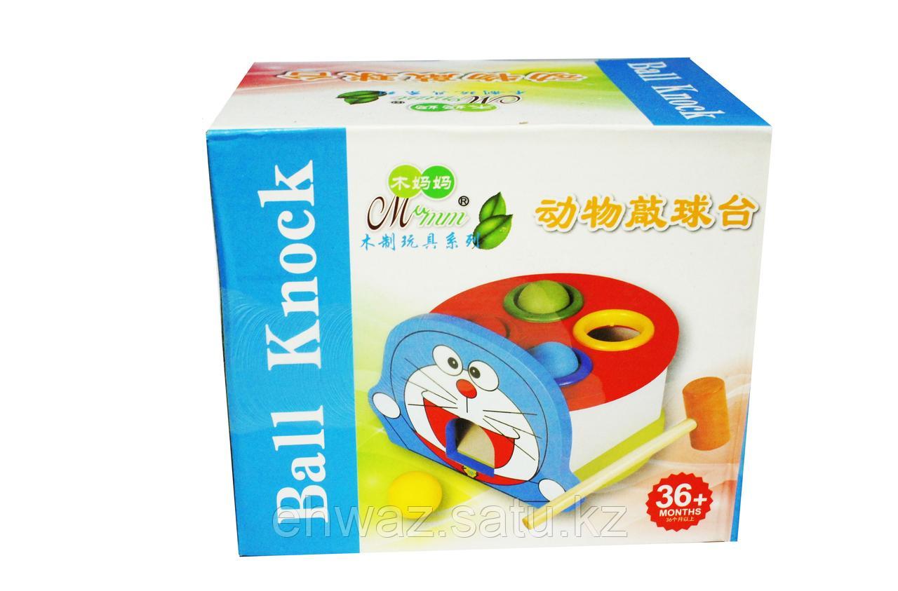 Деревянная игрушка стучалка Кот