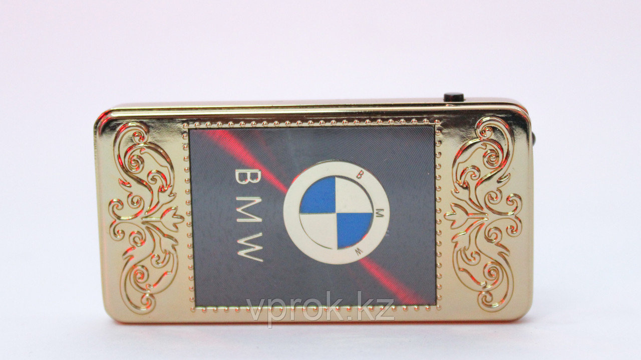 Электронная USB зажигалка с фонариком, BMW, фото 1