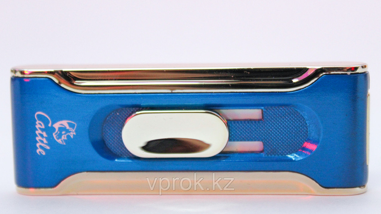 Электронная USB зажигалка, Cattle, синияя - фото 2 - id-p47891363