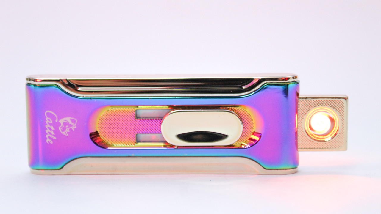 Электронная USB зажигалка, Cattle, хамелеон