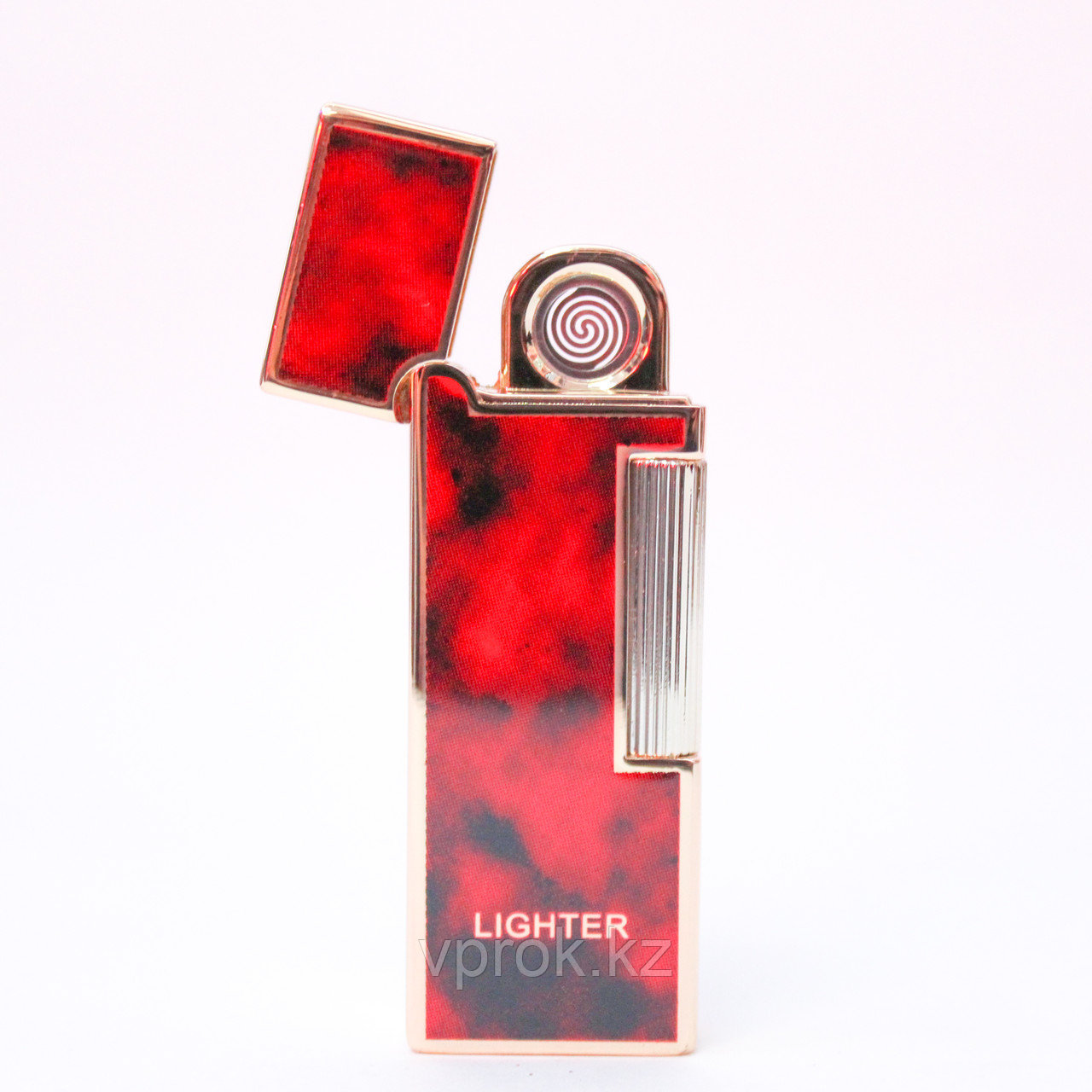 Электронная USB зажигалка, Lighter, красно-черная