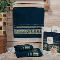 Набор махровых полотенец в подарочной упаковке. Турция, 2 шт.