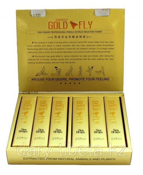 Женский возбудитель GOLD FLY ( Шпанская Мушка) 12 шт. Возбуждающие капли для женщин