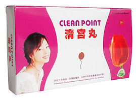Тампоны Clean Point ( Тюльпан), ( для очистки и лечения матки) 1 шт