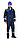 Спецодежда летняя Костюм "Бостон" : куртка,брюки темно-синий с васильковой и чер. отд., фото 2