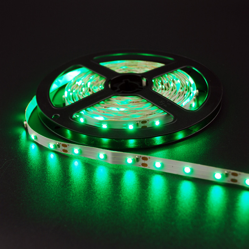 Не влагозащищенная светодиодная лента 2835, 60 Д/М (IP33), Цвет - Зеленый
