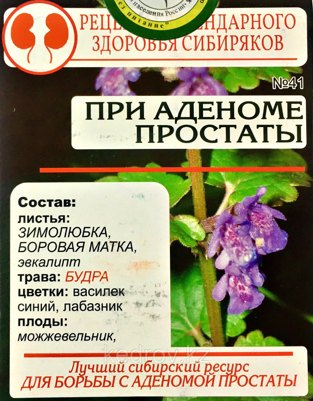 Народный Чай №41 При аденоме простаты, 40 гр (20 ф/п по 2,0г)