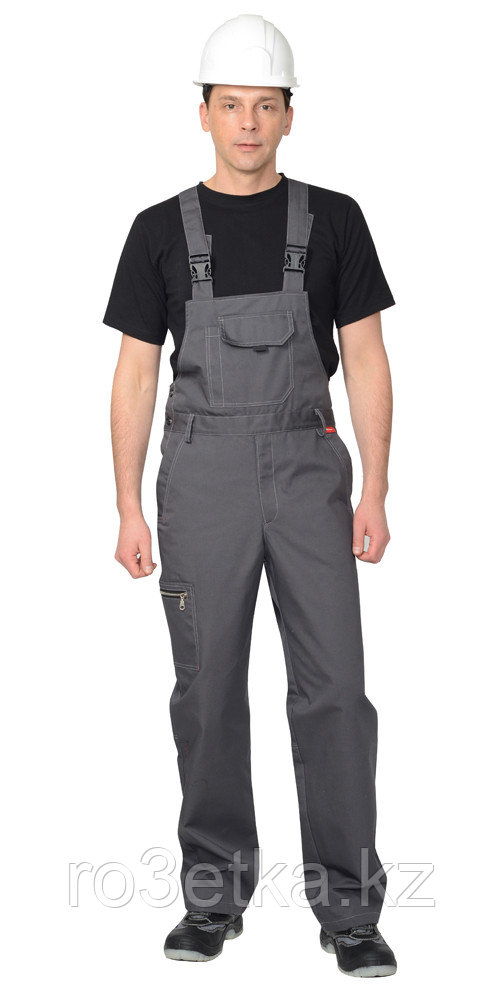 Спецодежда летняя Полукомбинезон "ДАЛЛАС" серый