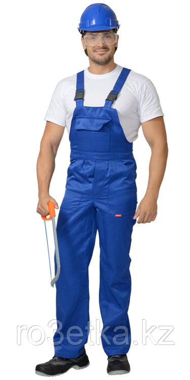 Спецодежда летняя Полукомбинезон "ПРОФЕССИОНАЛ" васильковый