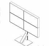 Стойка для видеостены напольная 2х2, фото 2