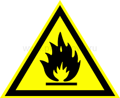 Знак "Пожароопасно"