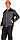 Спецодежда летняя Куртка "Престиж" кор.,летняя темно-серая с оранжевым кантом тк.Rodos, фото 4