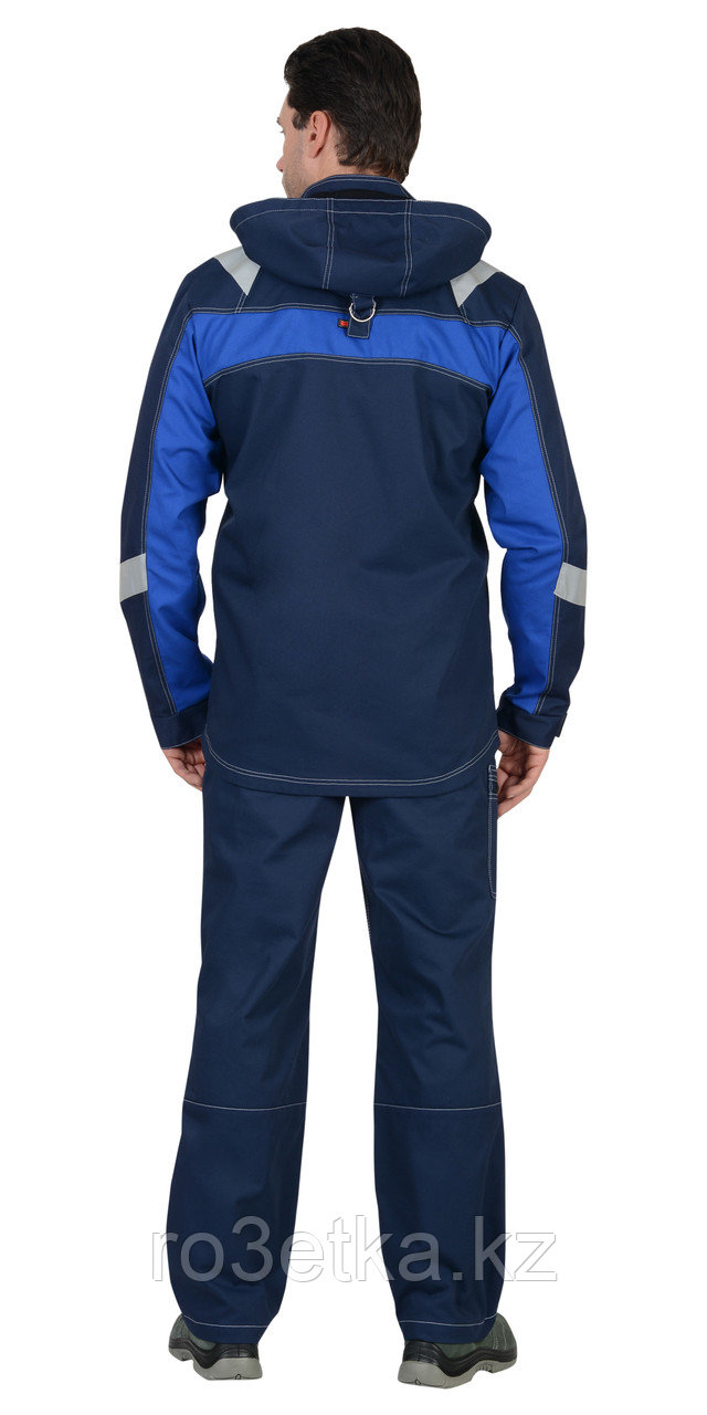 Спецодежда летняя Куртка "Сидней" синяя с васильковым и СОП тк.Rodos - фото 4 - id-p47977506